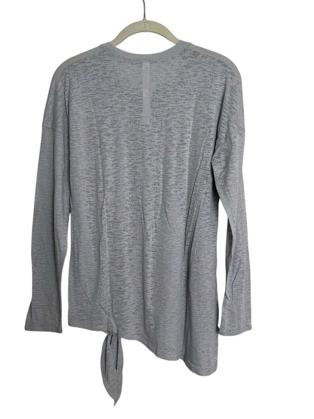 lululemon athletica Light Gray Long Sleeve Tie-Front Top - Picture 2 of 8